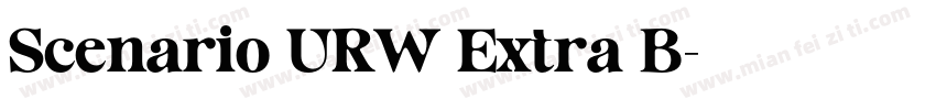 Scenario URW Extra B字体转换